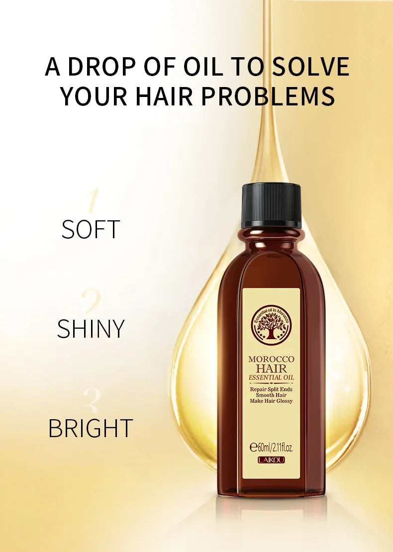 LAIKOU Argan Hair Oil – Frizz, Damage & Hair Loss Repair 60ml
