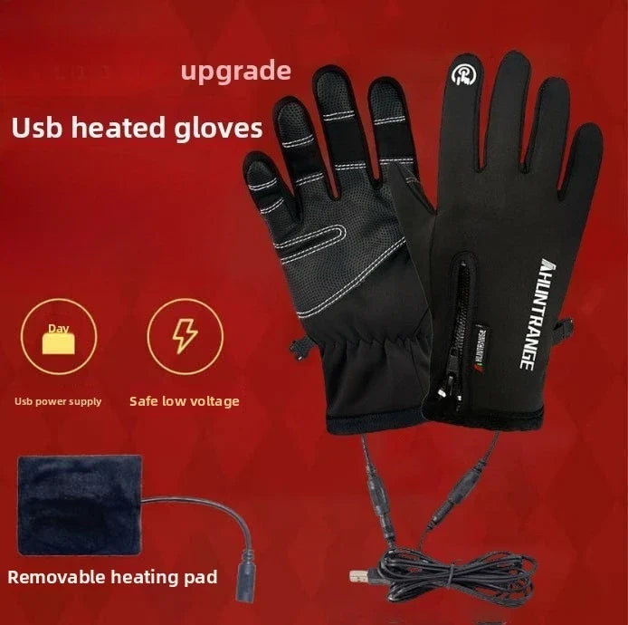 USB Electric Heated Gloves – Waterproof Winter Touch Screen Gloves