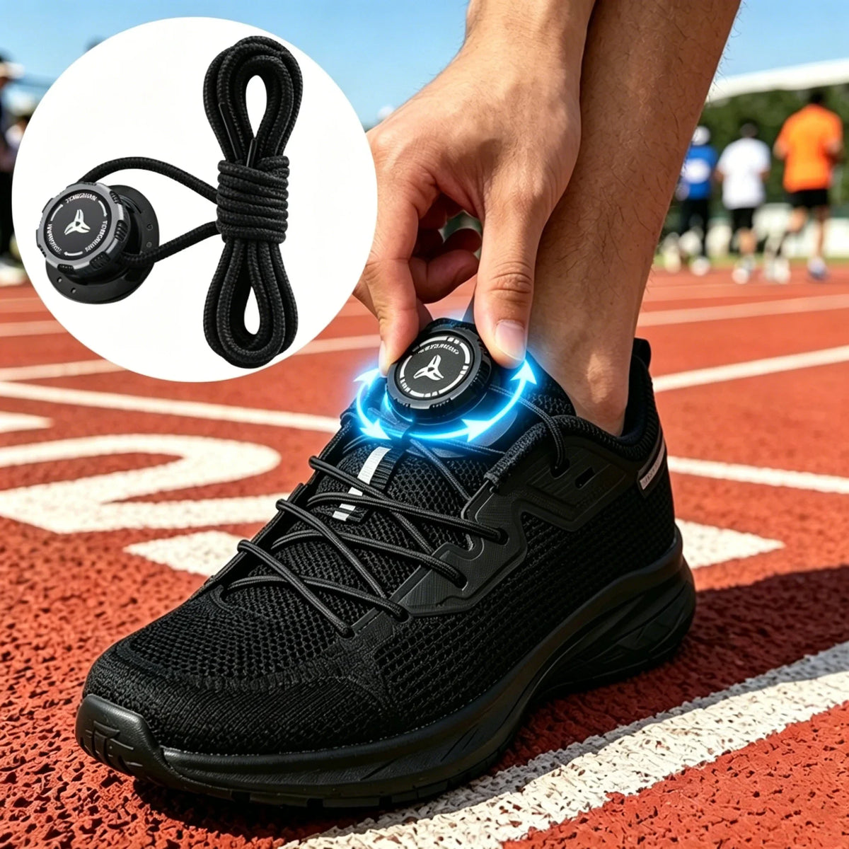 No-Tie Elastic Shoelaces with Swivel Buckle – Kids & Adults