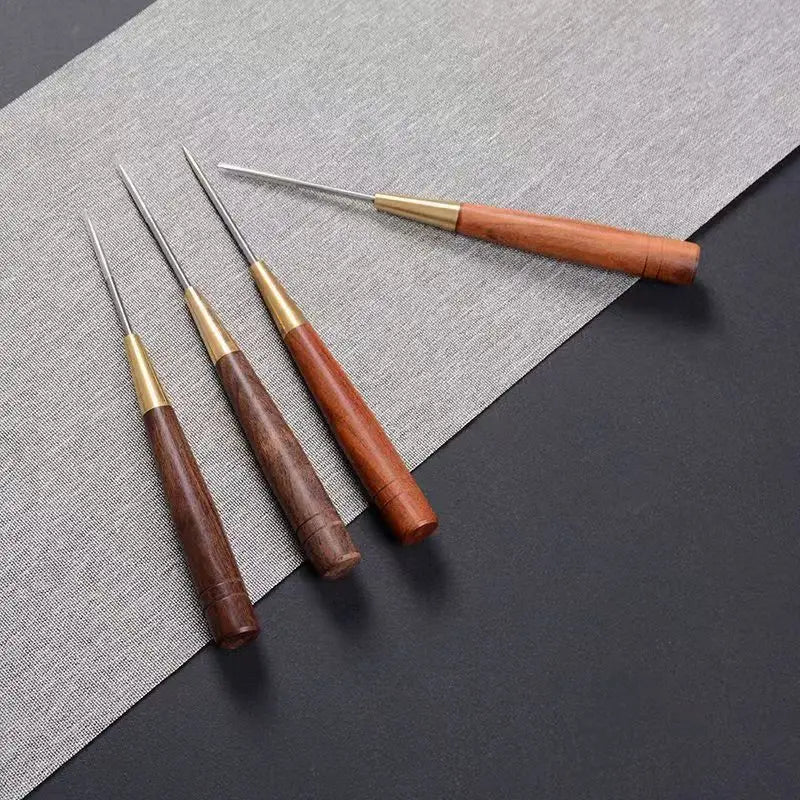 Sandalwood Single Handle Pointed Tea Needle Knife Long Taper Pu'er DIY
