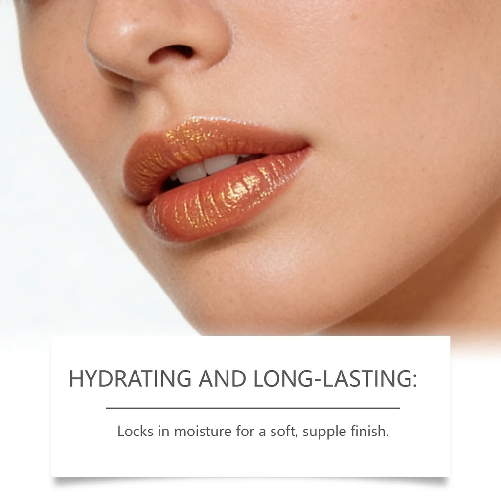 Gold Foil Color Changing Lipstick – Moisturizing Long Wear