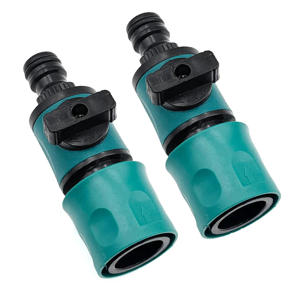 Garden Hose Inline Shut-Off Valve & Quick Connector
