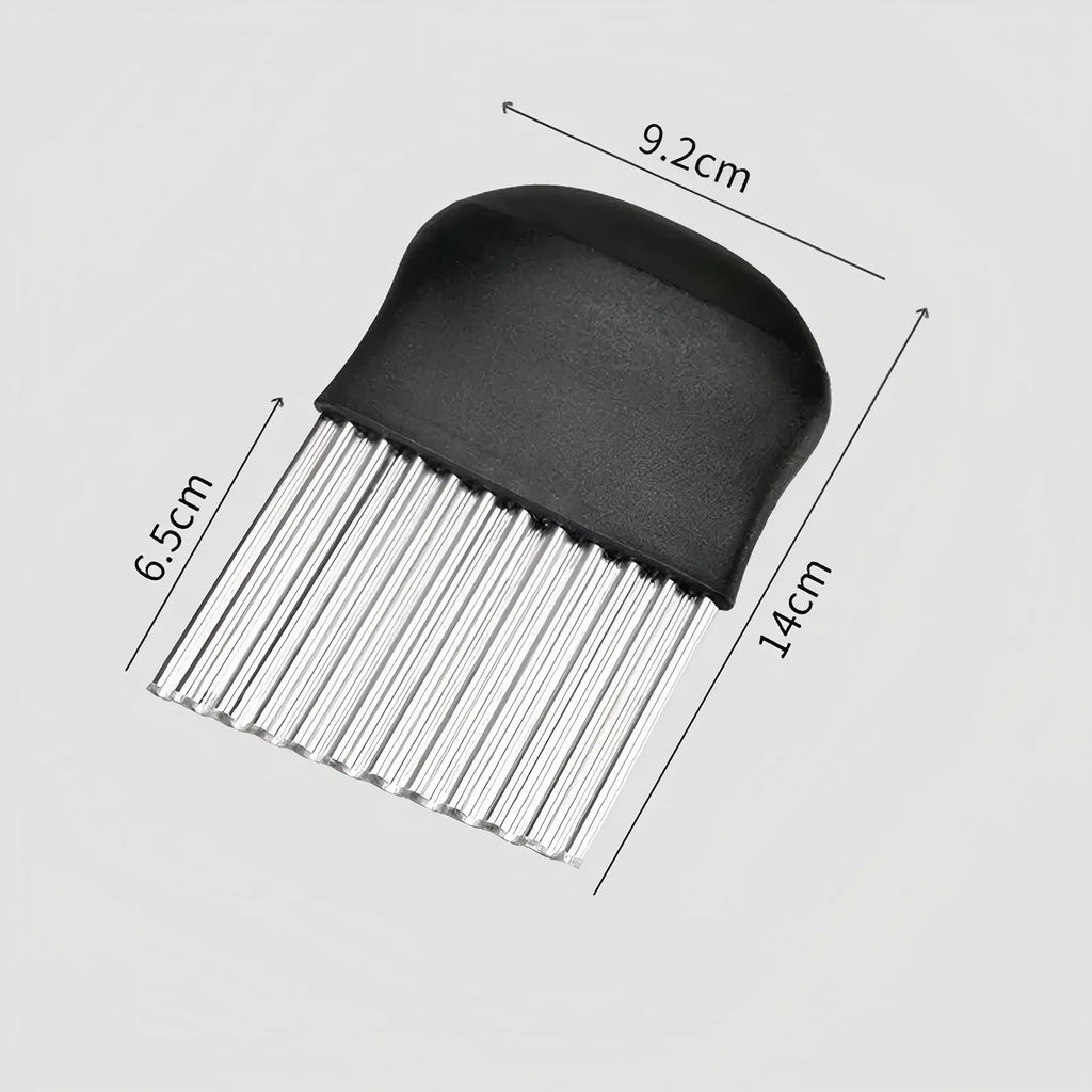 PLYS Stainless Steel Wavy Blade Potato Cutter & Veg Chopper