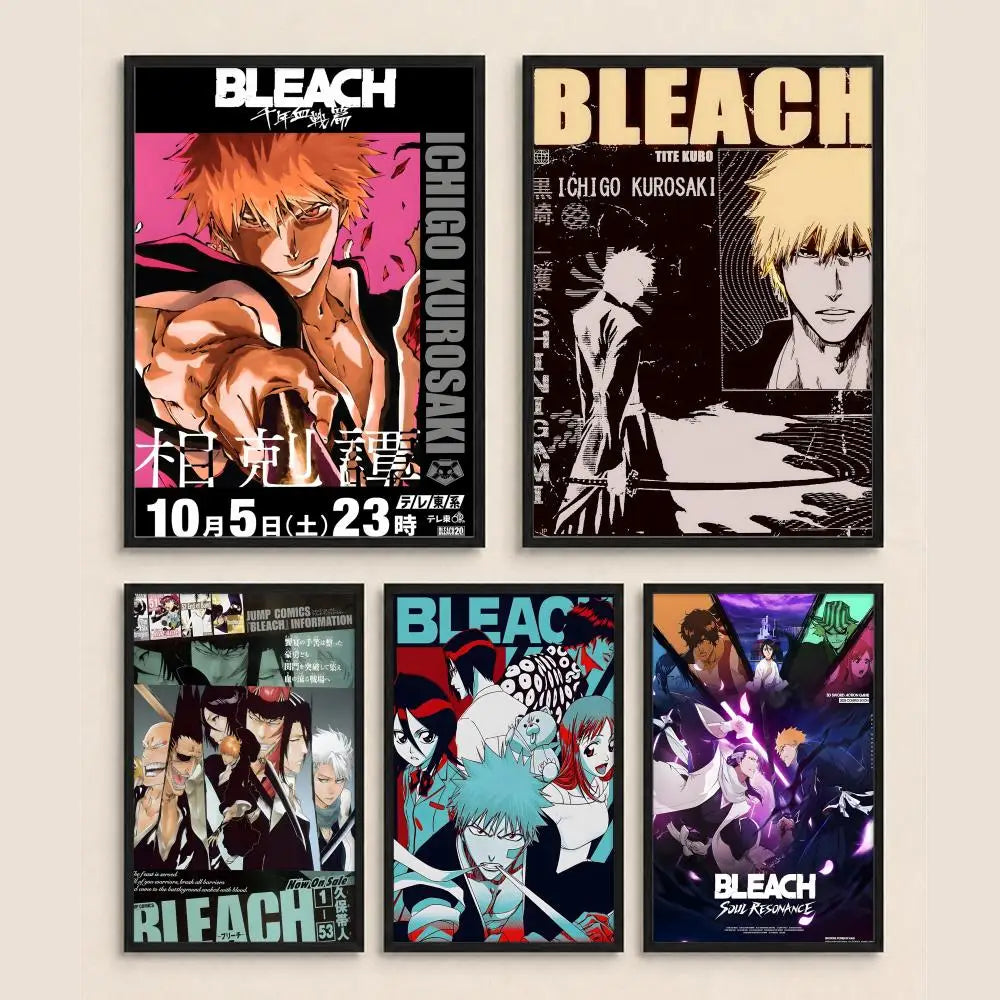 Bleach Anime Poster – HD Art Waterproof Sticky Wall Decor