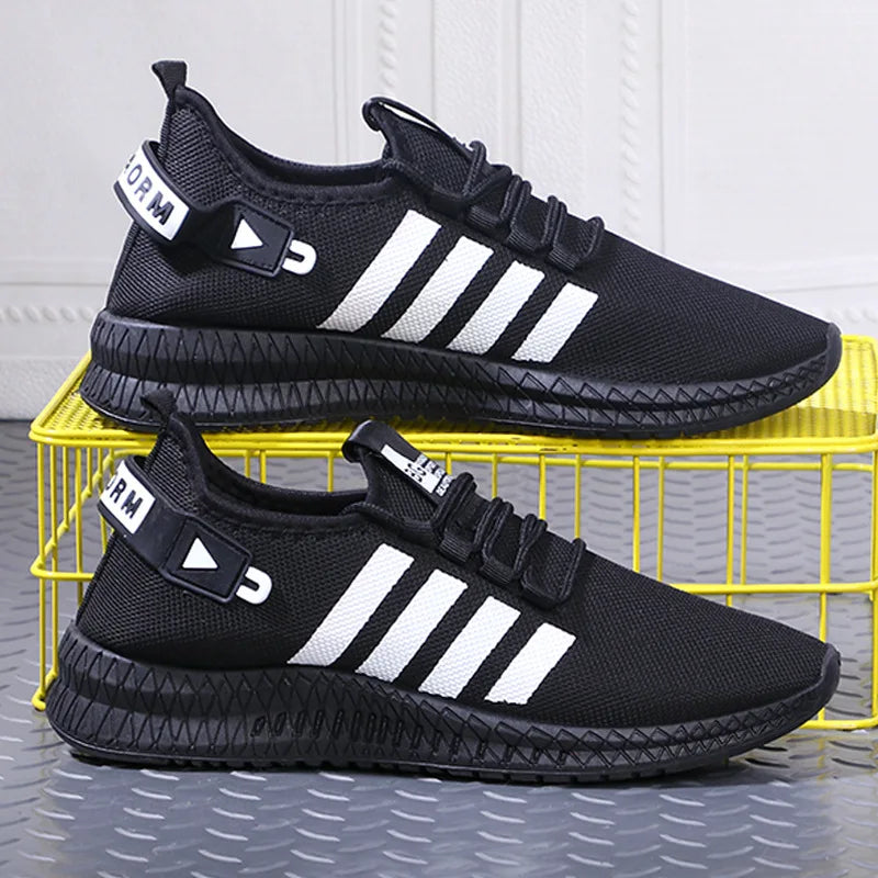 Men's Lightweight Breathable Mesh Casual Sneakers Lace-Up