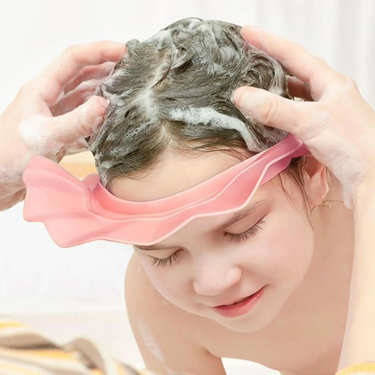 Kids & Adult Adjustable Shower Visor – Splash-Proof Hat
