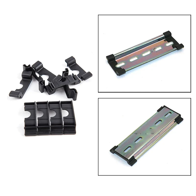 10Pcs C45 35mm DIN Rail End Cap Protectors | Anti-Scratch
