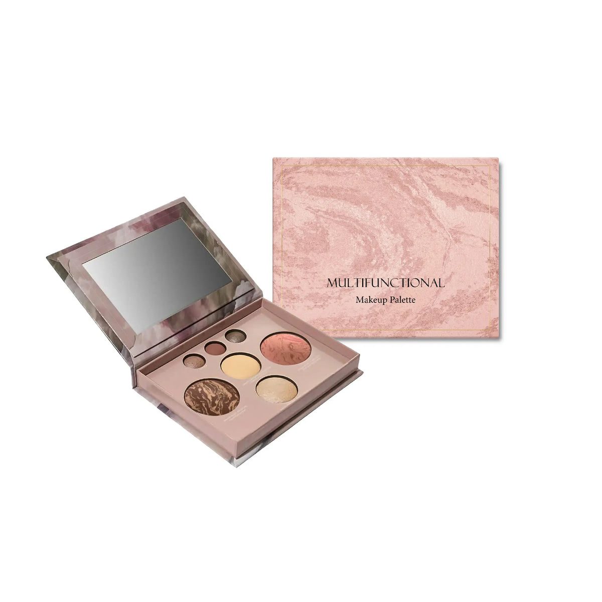 Matte & Shimmer Makeup Palette – Highlight, Blush & Contour
