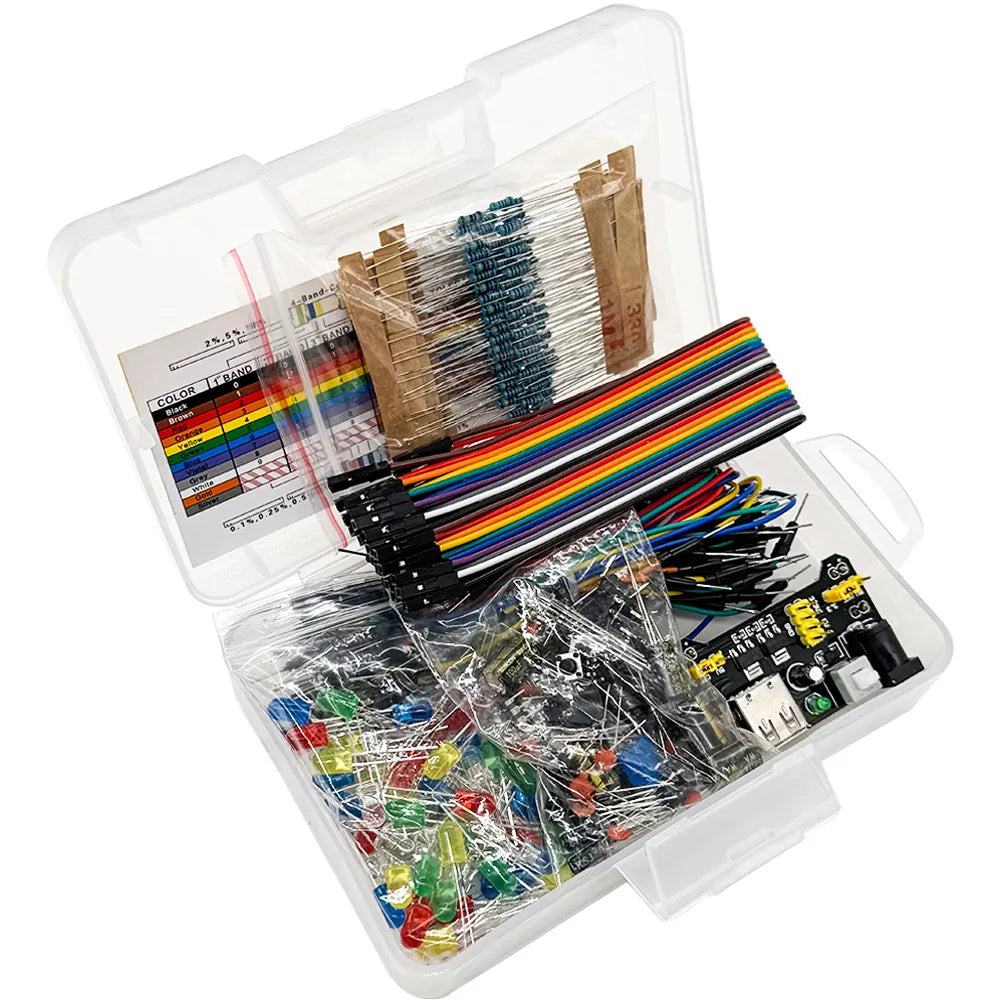 400-Hole Breadboard Starter Kit for Arduino UNO R3 – LED & Wires