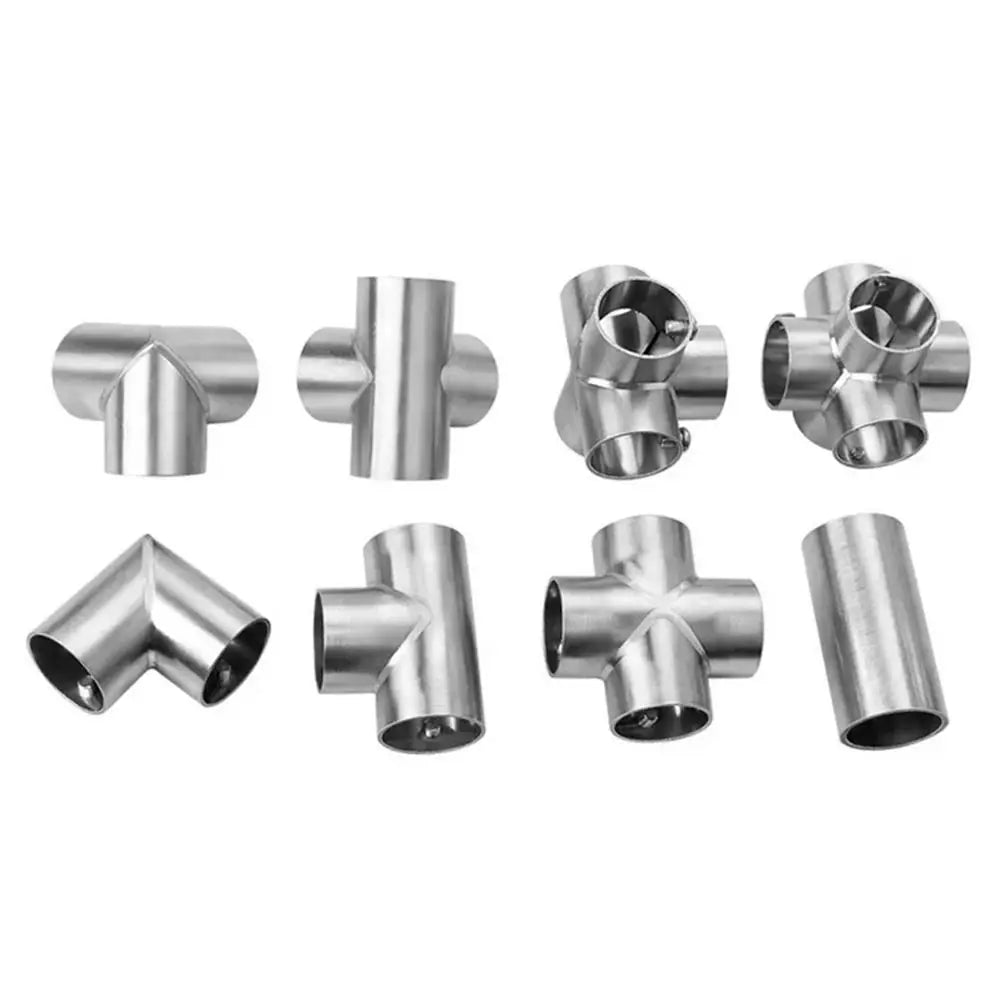 Tee Straight Elbow Pipe Connector 2 3 4 5 6 Way Stainless Steel
