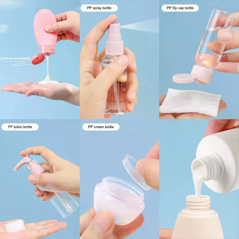 11-Piece Travel Refillable Bottle Set – Toiletry Containers