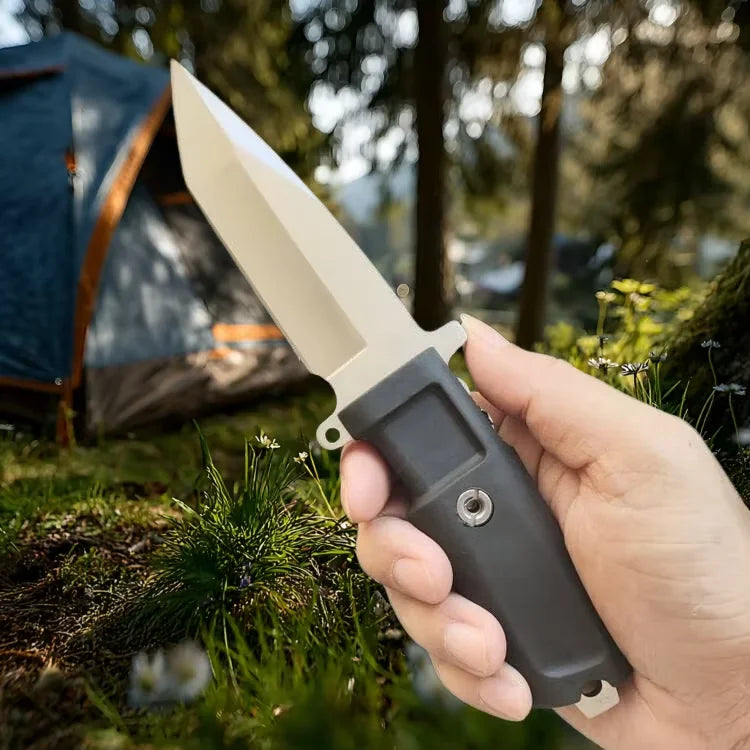 COOKCRAZE Fixed Blade Camping Knife with Sheath | 4Cr14 Steel