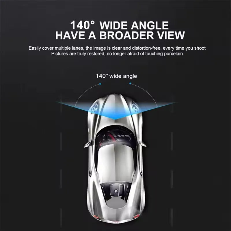 Dual Lens Car Dash Cam – 1080P Front & 720P Interior Night Vision