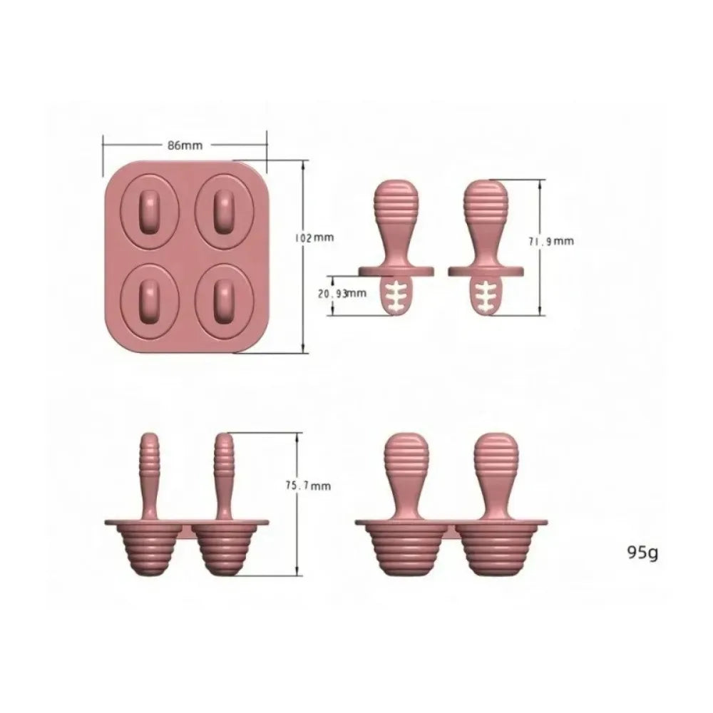 Reusable Silicone Ice Cream Mold | Popsicle & Frozen Treat Maker