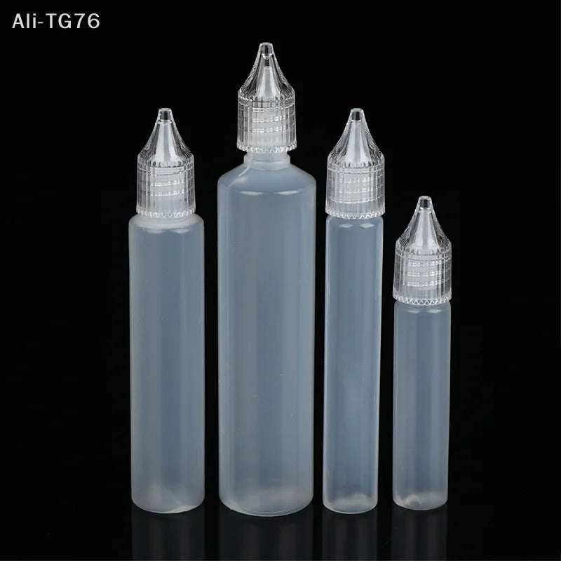5-Pack Refillable Dropper Bottles 10–50ml | Pen Tip Design