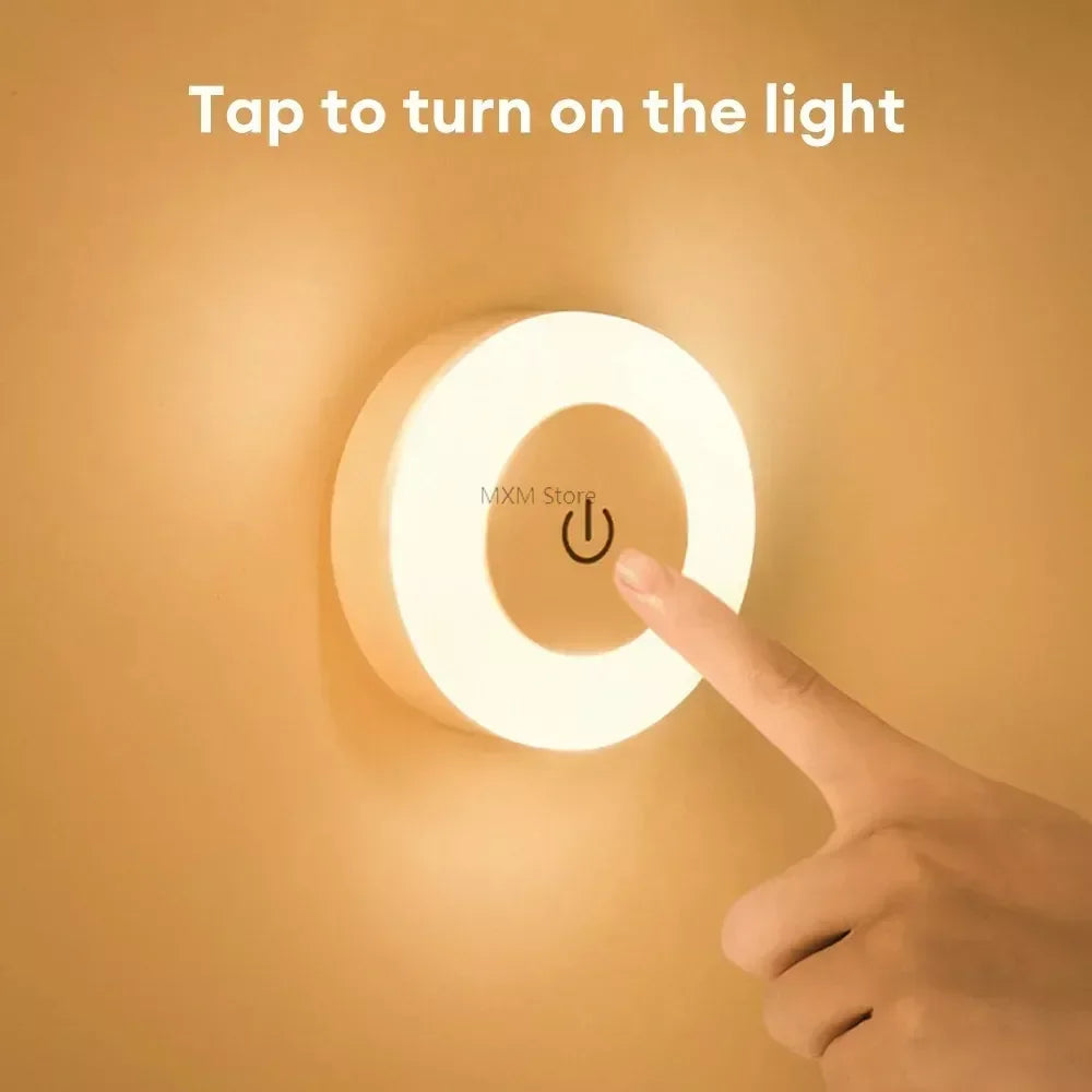 Dimmable USB LED Night Light | Touch Lamp for Bedroom & Home