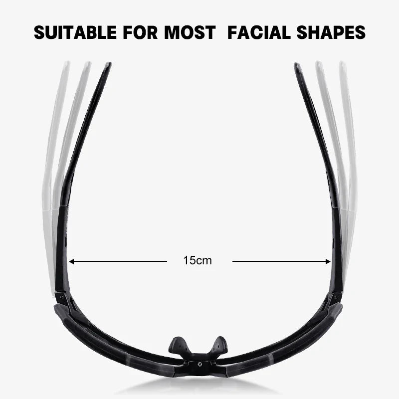 Photochromic Polarized Cycling Glasses UV400 MTB Bike Sunglasses