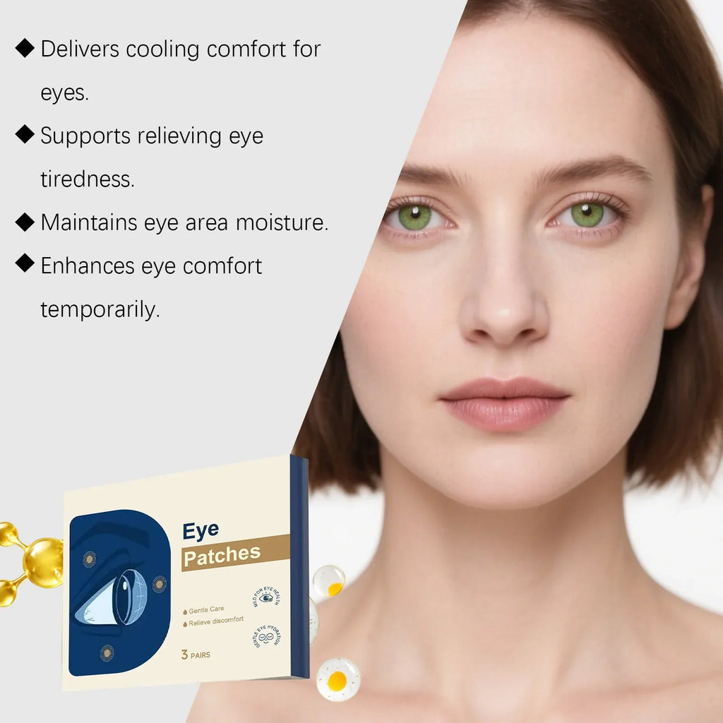 Mint Eye Cooling Patches – Soothing Herbal Eye Care Stickers 6pc