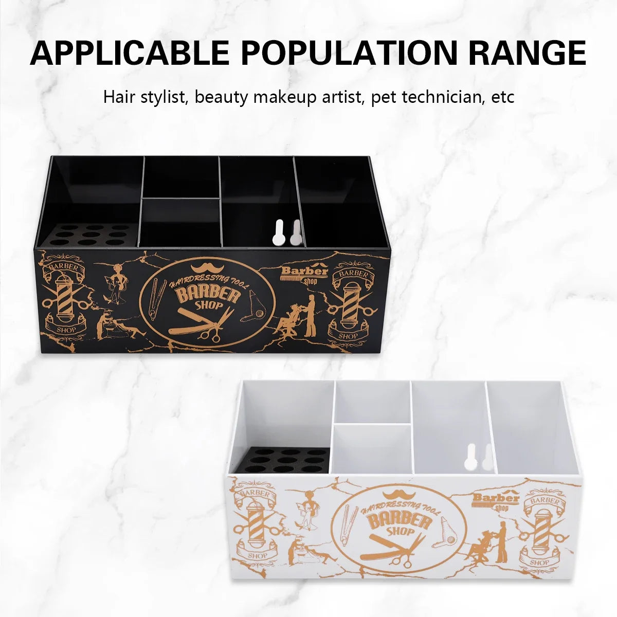 Large Capacity Salon Tool Organizer – Scissors, Combs & Clips