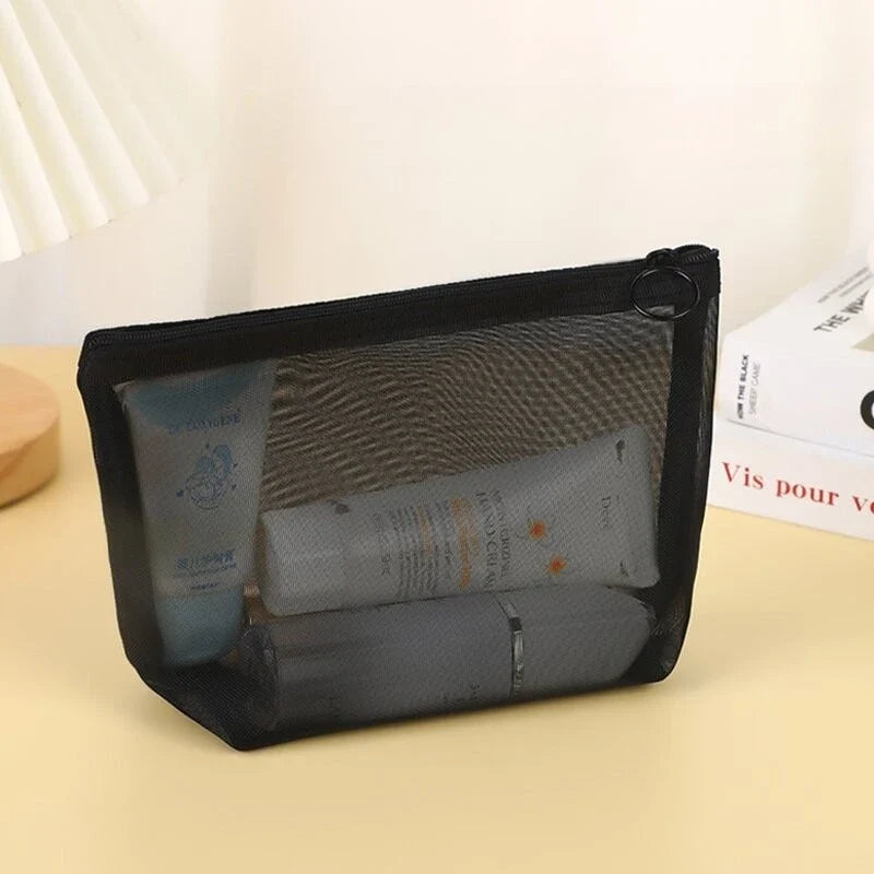 Mesh Cosmetic Bag | Large Capacity Portable Travel Organizer