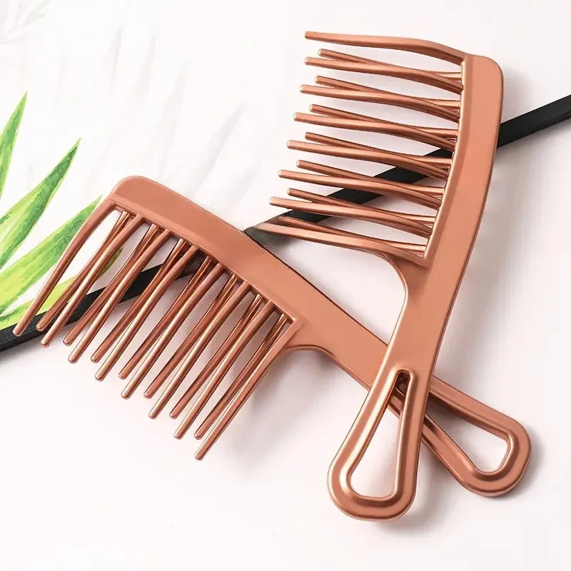 Double Row Wide Tooth Comb for Curly & Long Hair Styling