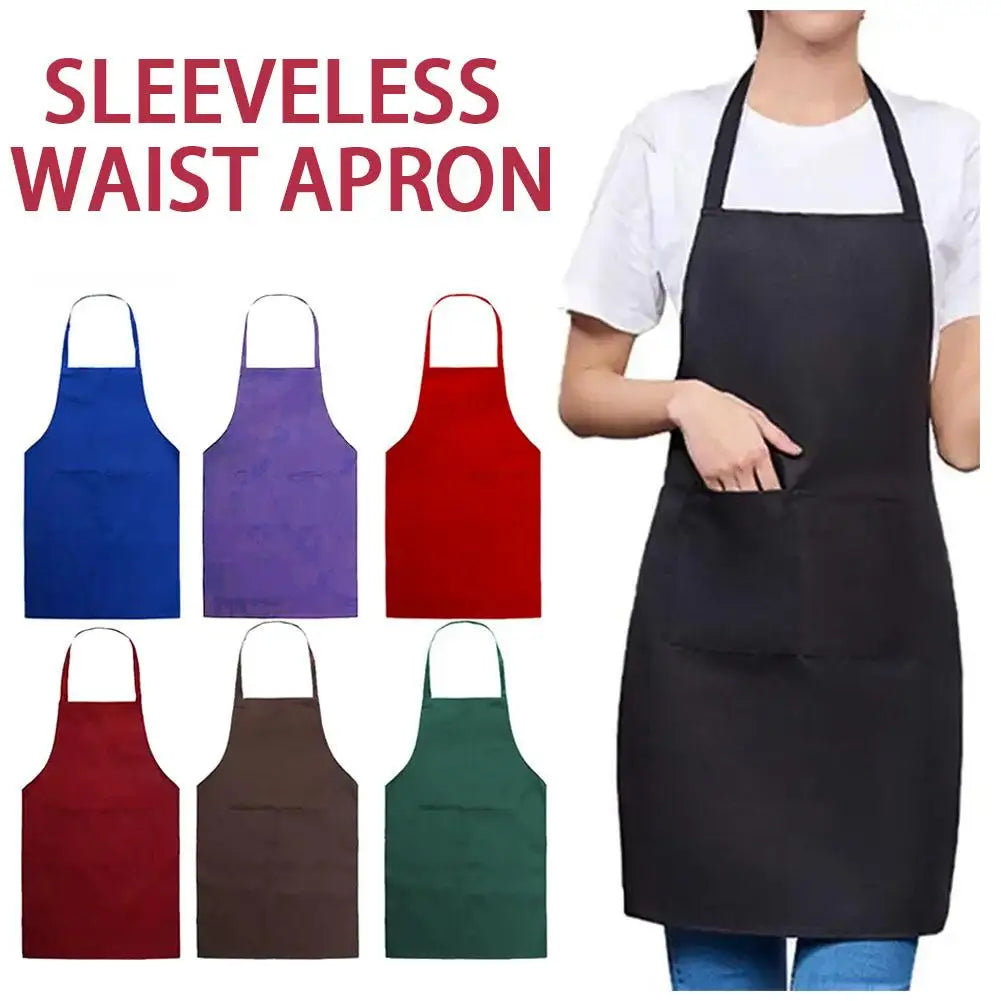 KITPIPI Unisex Waterproof Adjustable Sleeveless Chef Apron