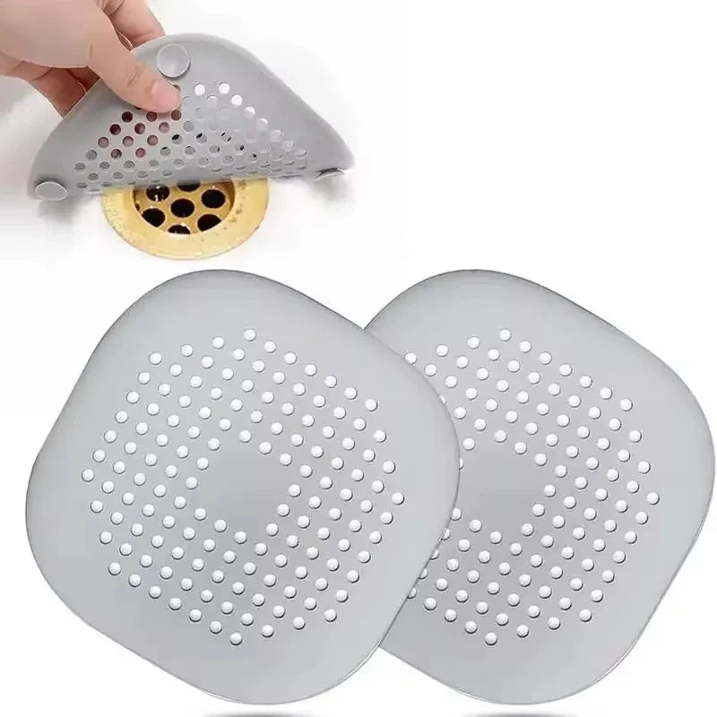 Drain Hair Catcher Filter Mat with Suction Cup | Kitchen & Bath