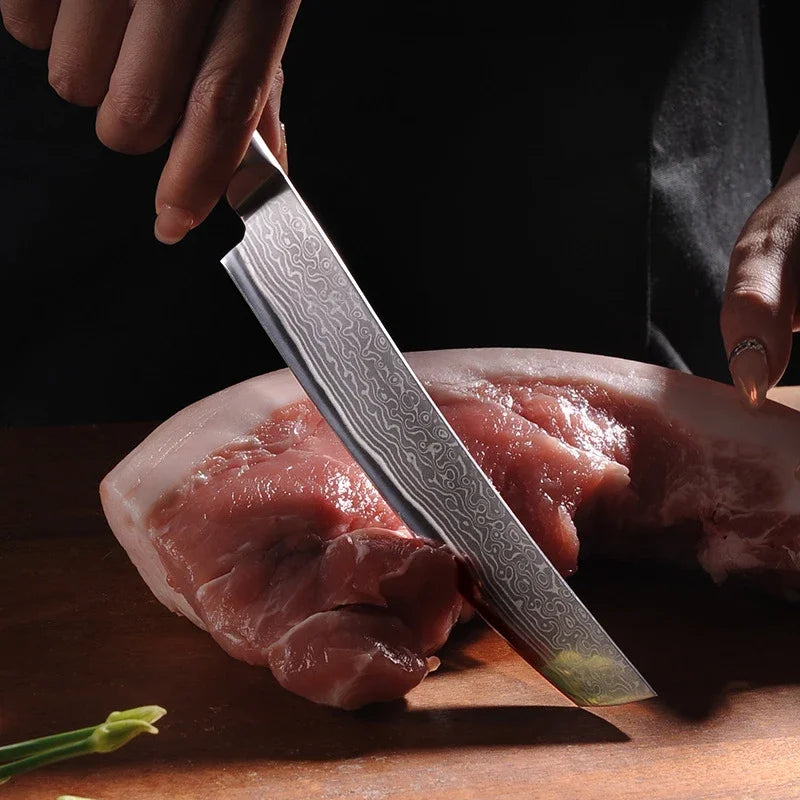 Damascus Steel Kitchen Knife – Professional Cleaver 16cm