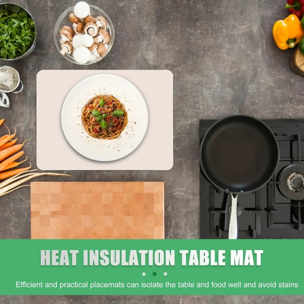 Leeseph Silicone Placemats Non-slip Waterproof Stain Resistant