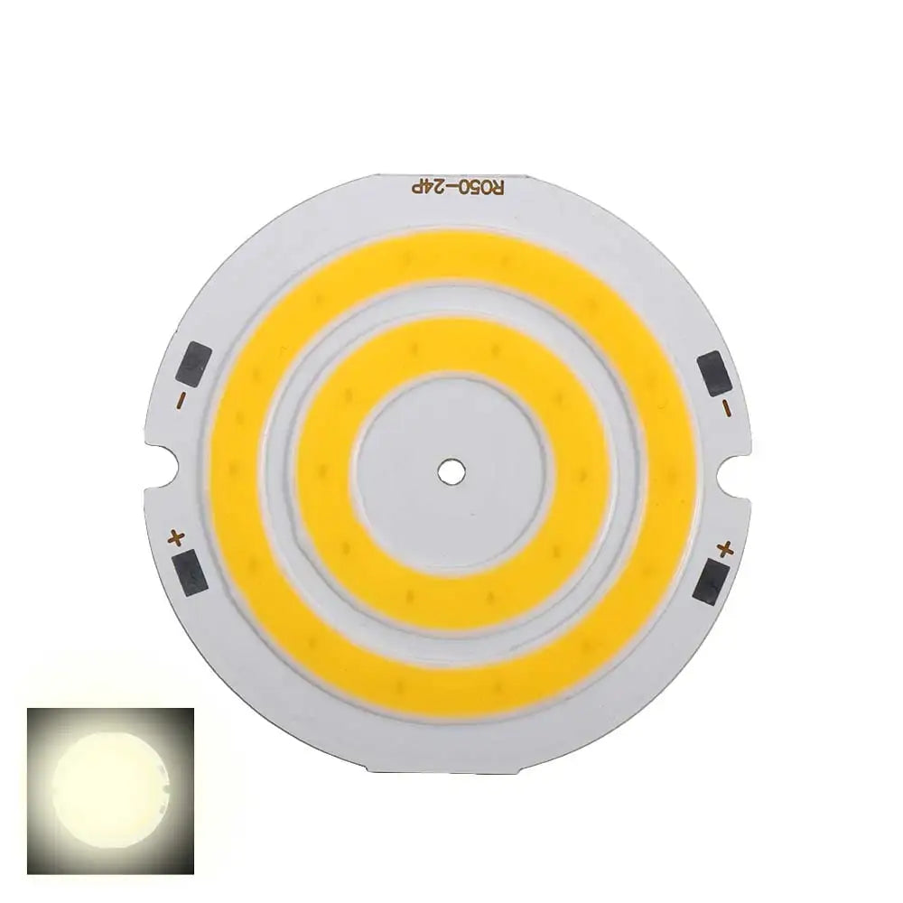 Double Ring COB Circular LED Chip 3V–4V 50mm 2W | DIY Light