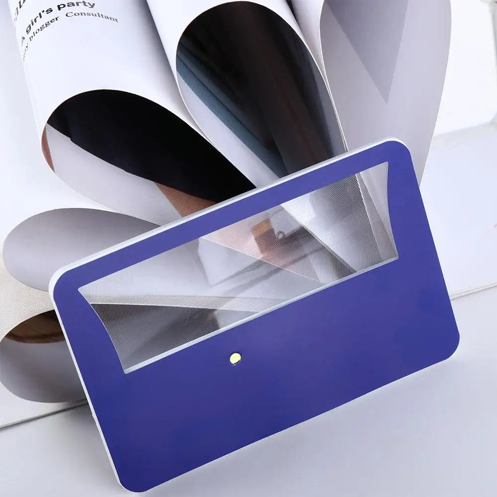 Credit Card 3X Magnifying Sheet Lens – Pocket Loupe Magnifier
