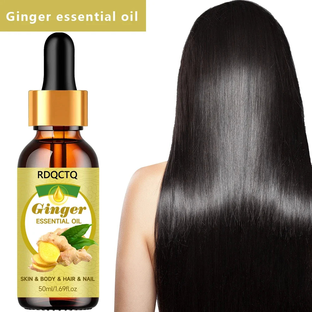 RDQCTQ Ginger Essential Oil – Skin, Hair, Body & Nail Care