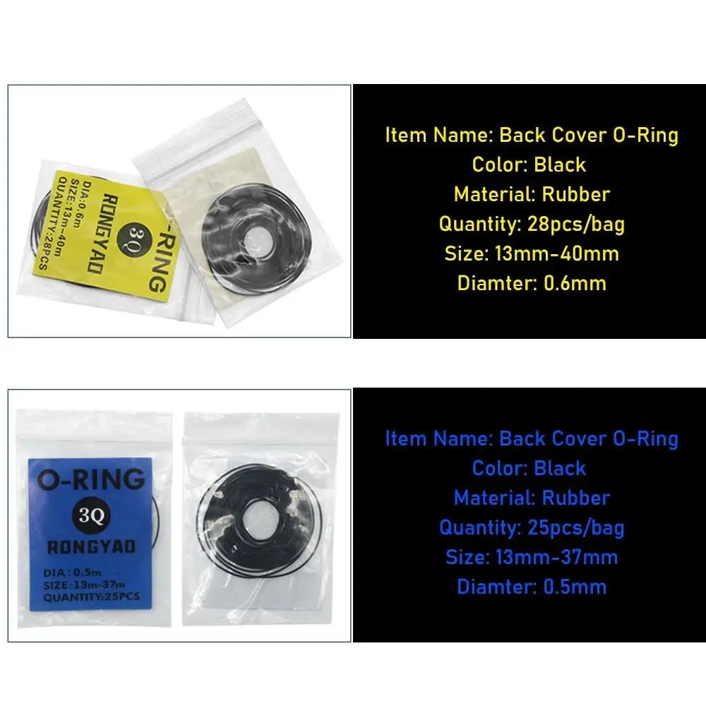 Repair Tools Rubber O-ring Thickness Waterproof Watch Back Case Boxed