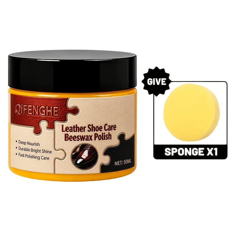Beeswax Leather Shoe Polish 50ml – Shine, Condition & Protect