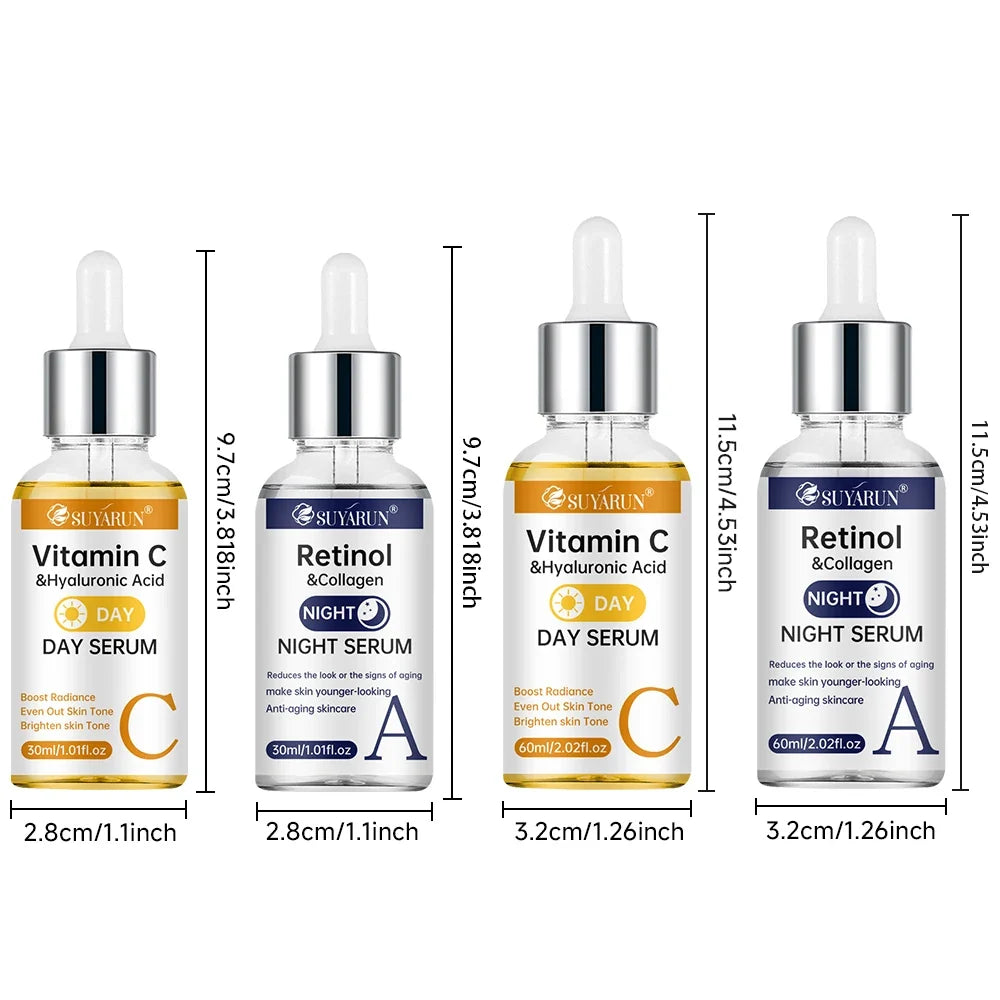 SUYARUN Vitamin C & Retinol Serum – Brightening Anti-Aging Duo