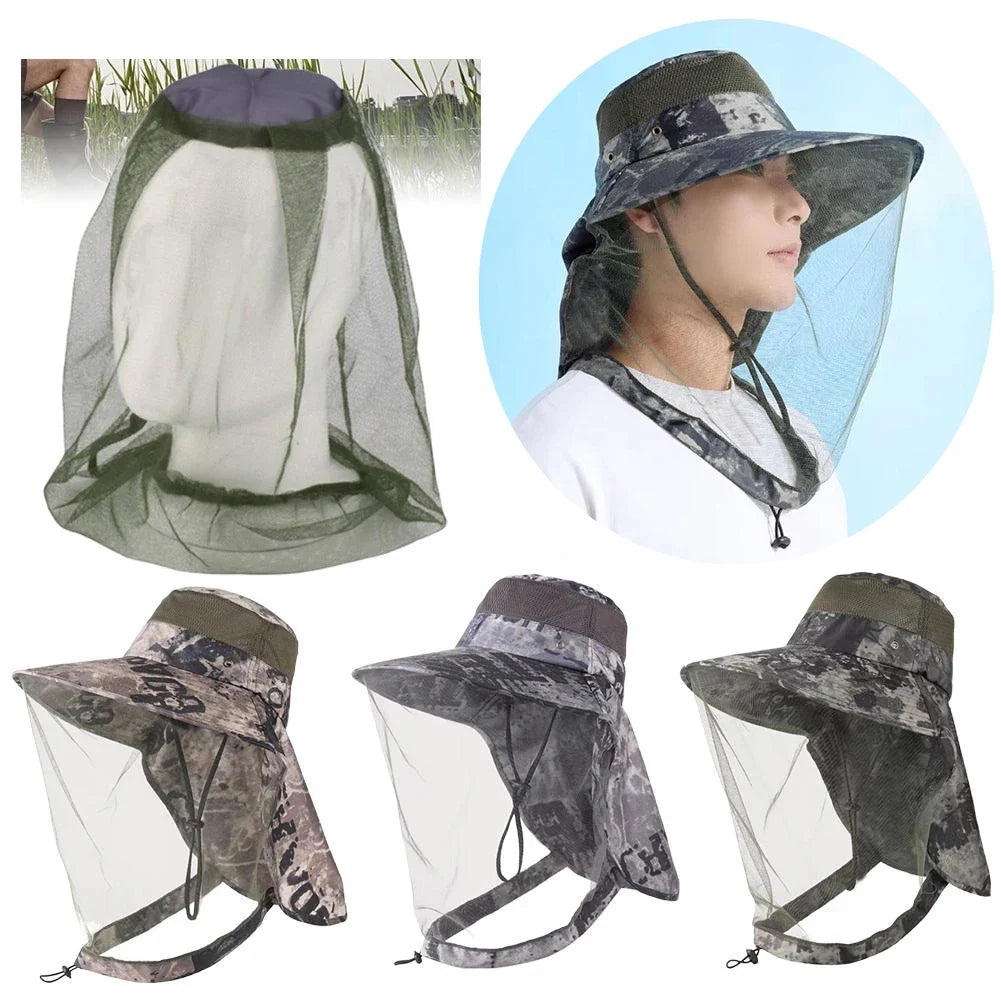 UPF50+ Beekeeping Hat with Mesh Face Shield | Fishing Outdoor