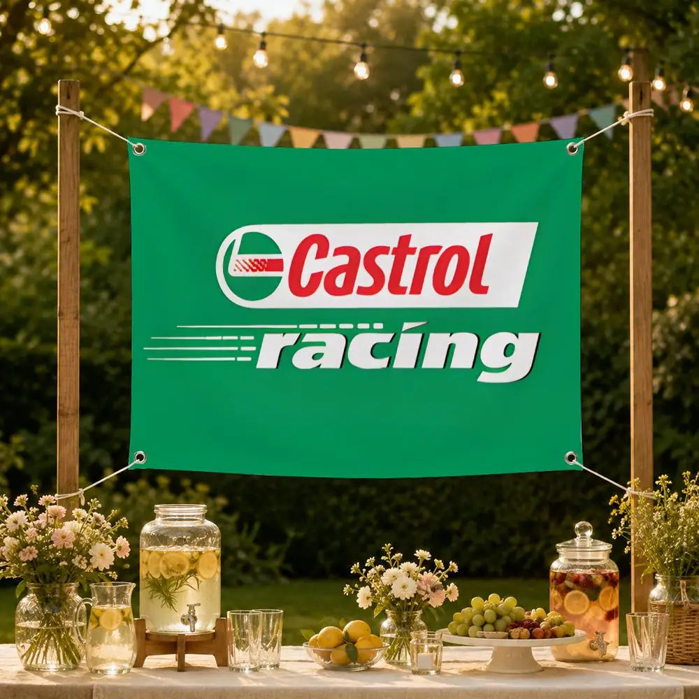 Castrol Automotive Flag Banner – Indoor & Outdoor Wall Decor