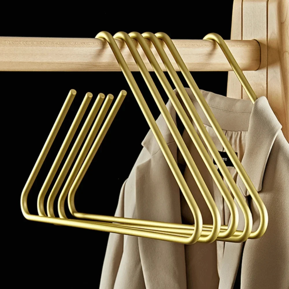 5-Pack Non-Slip Triangle Coat Hangers | Rust-Proof Aluminium