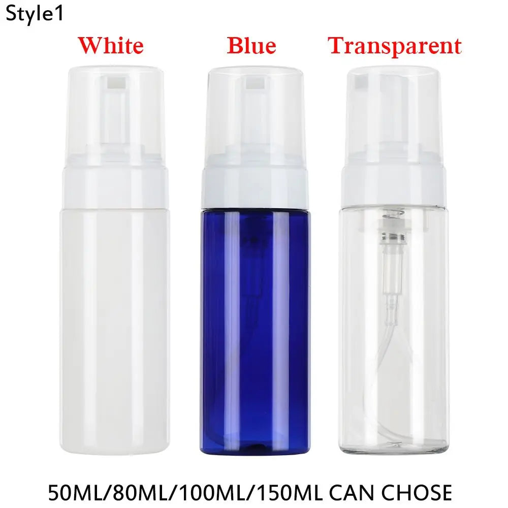 Clear Blue Shampoo Lotion Shower Gel Foam Pump Bottles Foaming Bottle