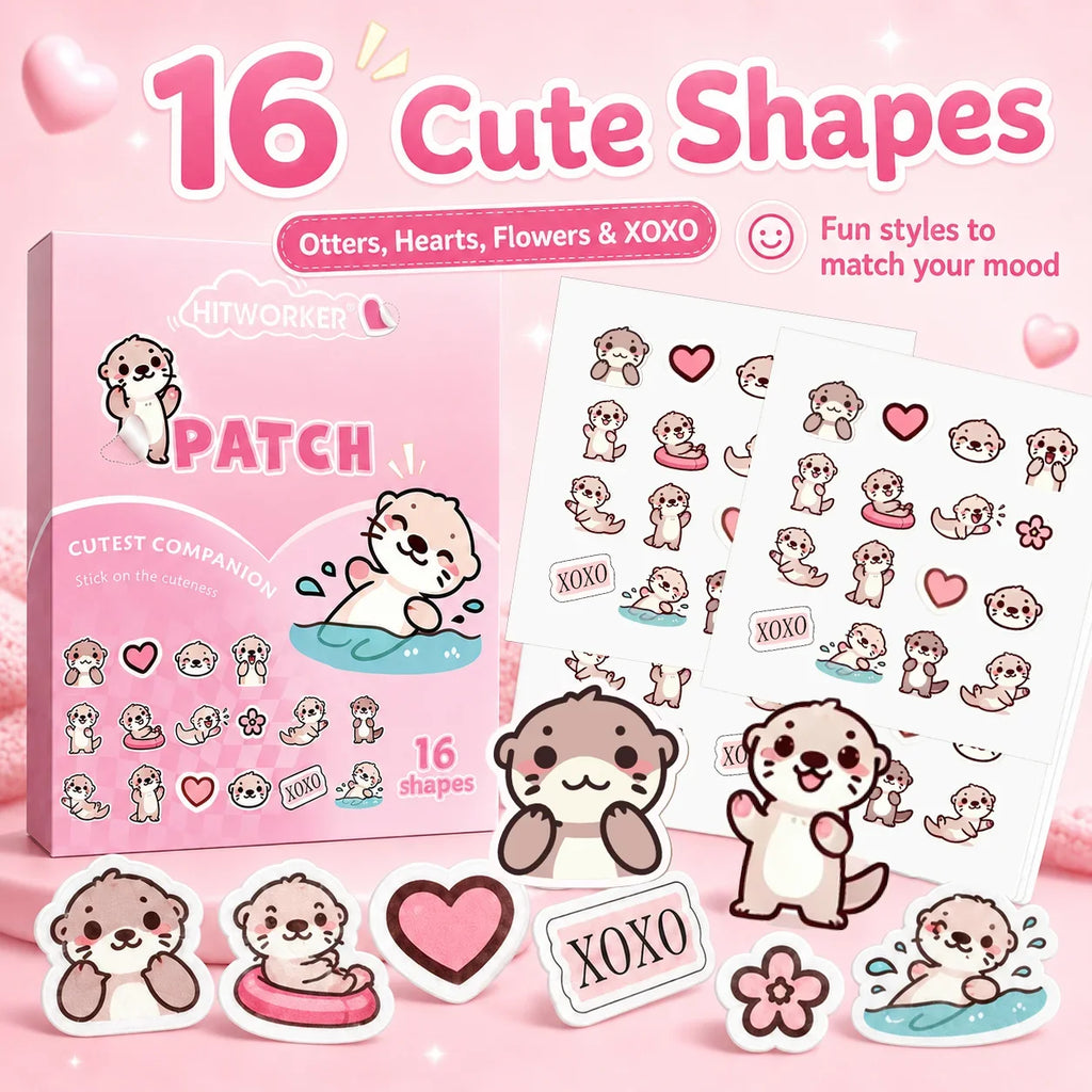 Cute Otter Hydrocolloid Pimple Patches | Blemish Stickers 32/160pc