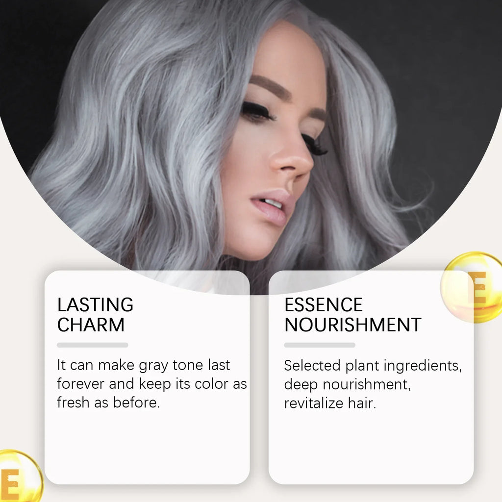 HOEGOA Silver Gray Hair Dye Spray | Nourishing Grandma Grey