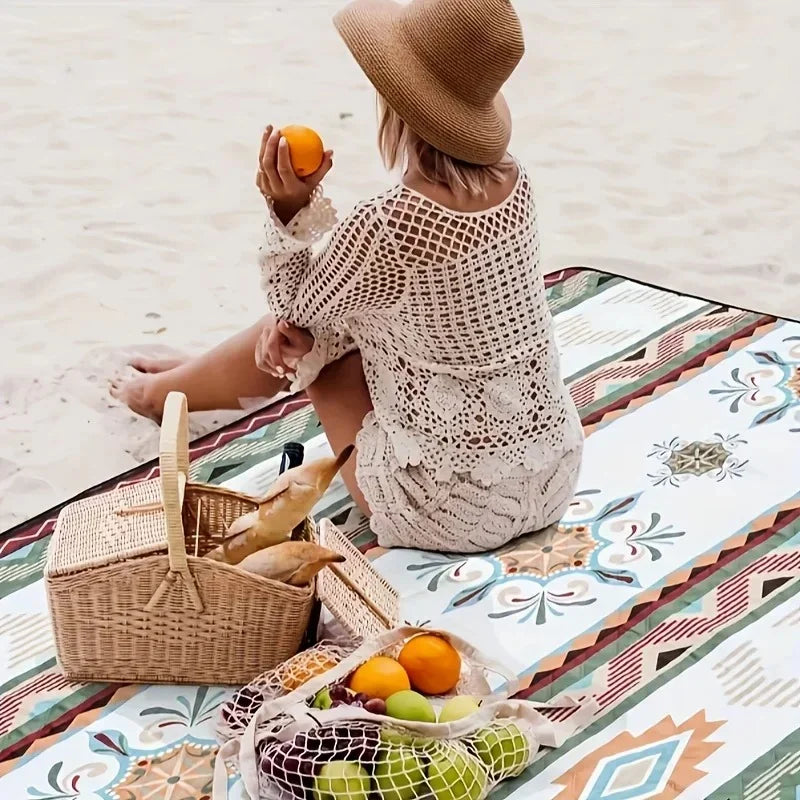 Waterproof Camping Picnic Blanket – Foldable Outdoor Beach Mat