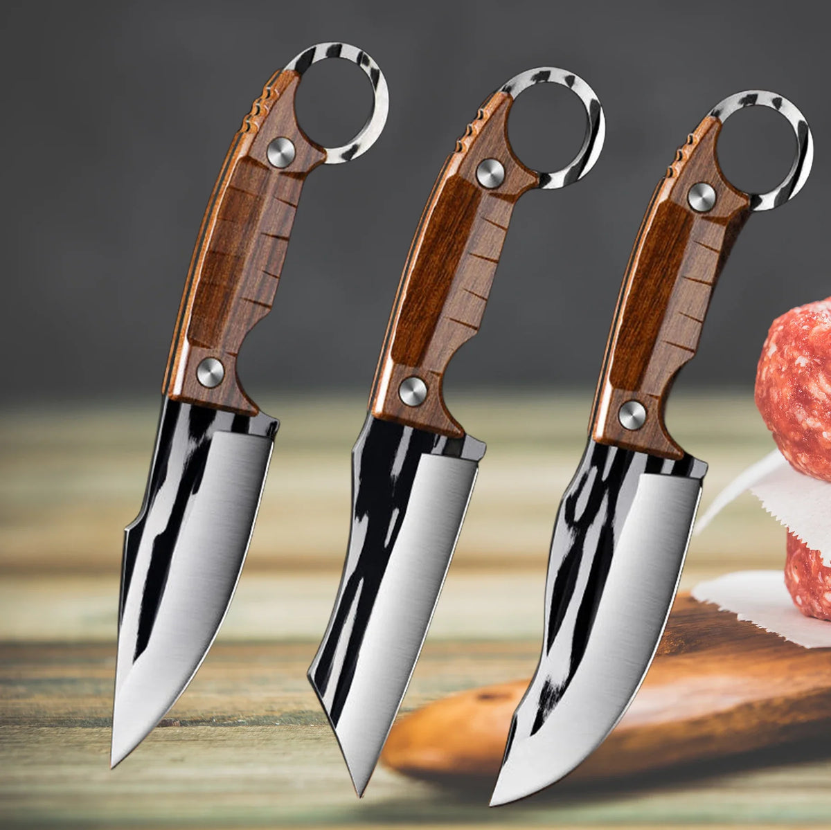 Hand-Forged Carbon Steel Boning & Multipurpose Kitchen Knife