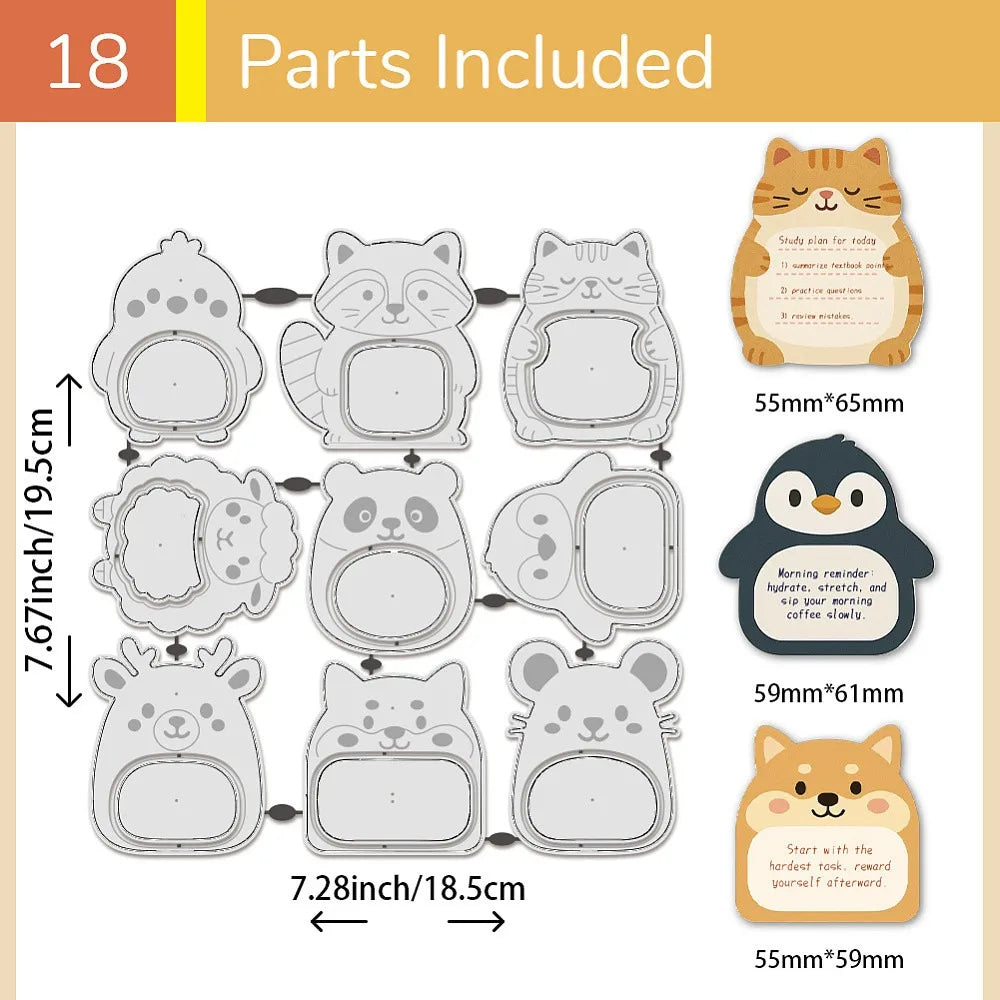 Animal Carbon Steel Cutting Dies – DIY Scrapbooking Stencils