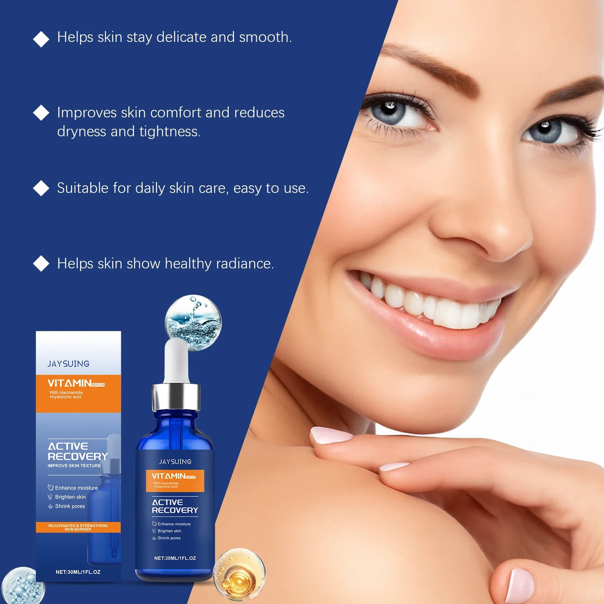 Vitamin C Niacinamide Brightening Face Serum 30ml | Jaysuing