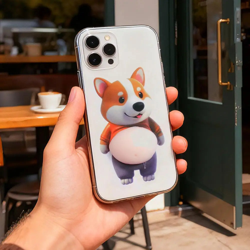 3D Shiba Inu Belly Squeeze Toy & Door Stopper – 2 Pack