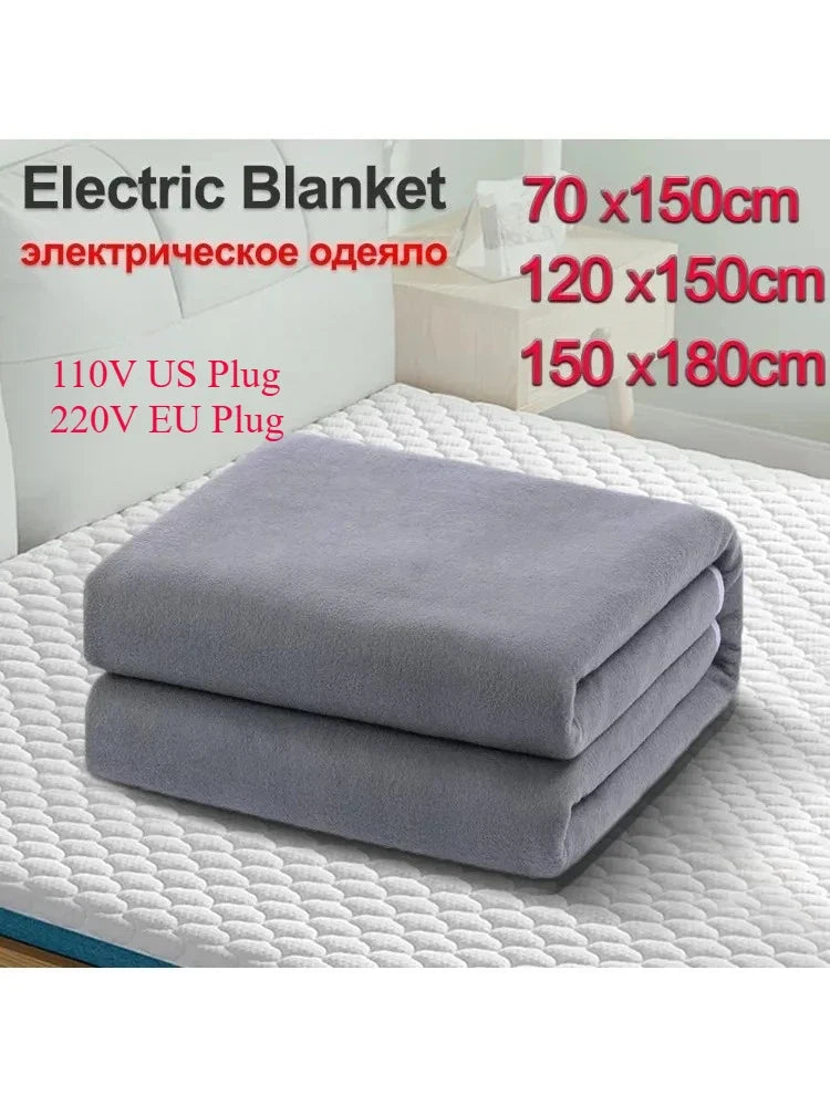 Electric Heated Blanket Smart Thermal Control 110V–220V