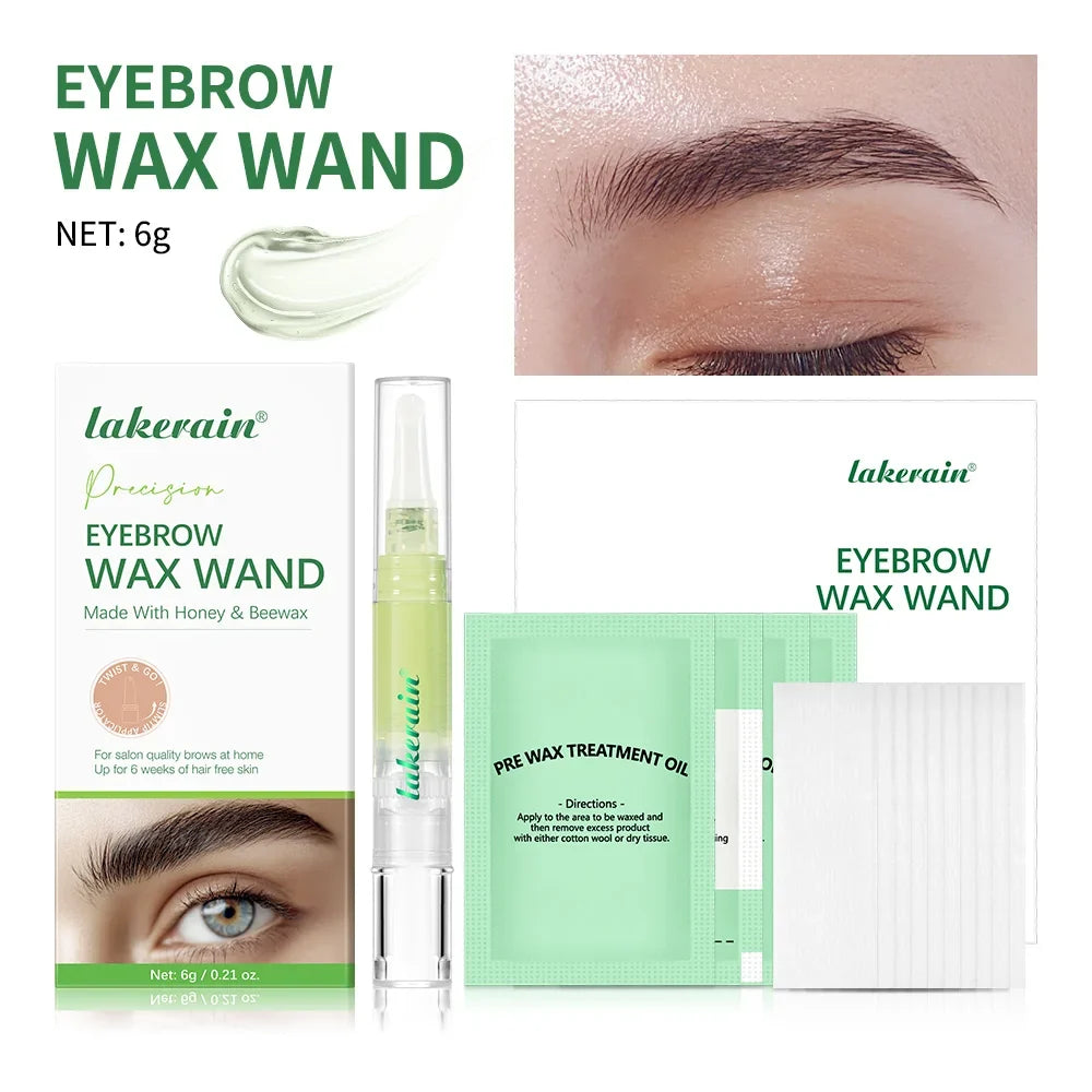 Eyebrow Wax Pen Kit – Facial Hair Removal with Strips