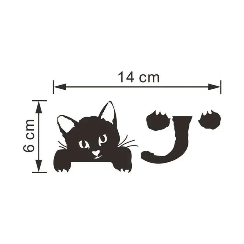 Funny Kitten Child Bedroom Switch Cover Room Decor On-off Sticker