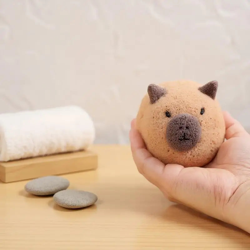 Capybara Bath Sponge – Soft Foaming Kids Body Scrubber